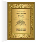 Menu Kidush, Brunch,こうもりバー（ユダヤ教の）バル・ミツバー (内側 (右))