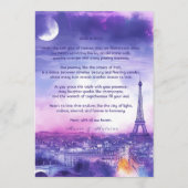 Menu + lovely text Amour Éternel  メニュー (裏面)