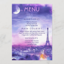 Menu + lovely text Amour Éternel  メニュー