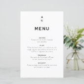 Menu pour mariage "Lettrus" (スタンド正面)