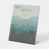 Menú Vertical de Boda 'Perfil de Montaña'  台座サイン (正面)