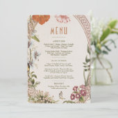 Menu Wedding Vintage Card 招待状 (スタンド正面)