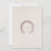 Menu Wedding Vintage Card 招待状 (裏面)