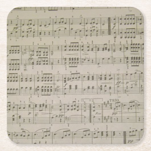 Menuettoのペーパーコースター スクエアペーパーコースター (正面)