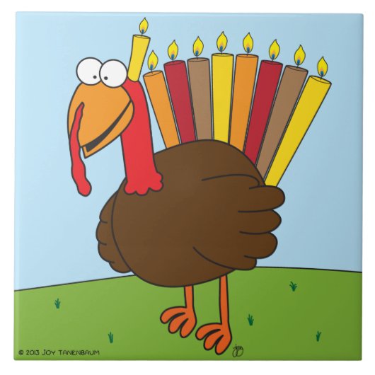 MenurkeyタイルかTrivet (大きい) タイル (正面)