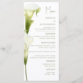 Menus for a modern wedding. メニュー