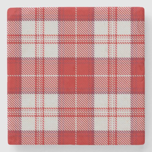 Menzies Red Tartan ストーンコースター (正面)