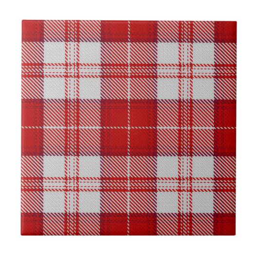Menzies Red Tartan タイル (正面)