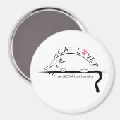 MEOWから永遠マグネットへの猫好き マグネット (正面/裏面)