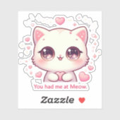 MeowかわいいのCat Vinyl for Laptop シール (シート)