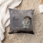 Meowで飼っていた猫の写真悔やみや弔慰 クッション (ブランケット)