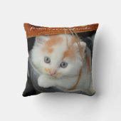 Meowで飼っていた猫の写真悔やみや弔慰 クッション (裏面)