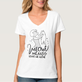 Meowは離れ私のこと – 美的なおもしろい猫 tシャツ