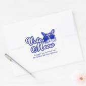 Meowスタンプの投票 ラウンドシール (封筒)