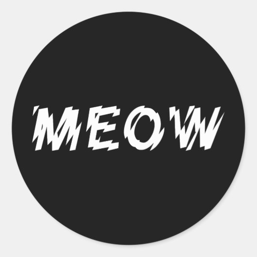 MEOWスタンプ ラウンドシール (正面)