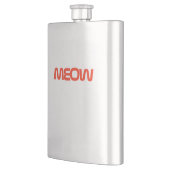 Meowヴィンテージ70sオレンジ色のNASA国際的フォント フラスク (左)