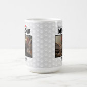 MEOW名前をカスタムする写真猫にハートを コーヒーマグカップ (中央)