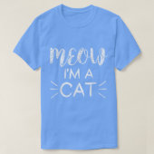MEOW猫のおもしろい猫好きハロウィーンの衣装 Tシャツ (デザイン正面)