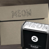 MEOW猫好きの自動手書きスタンプ セルフインキングスタンプ
