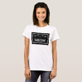 MEOW キーボード キャラクター 猫 Tシャツ (正面フル)