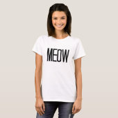 「MEOW」ティー Tシャツ (正面フル)