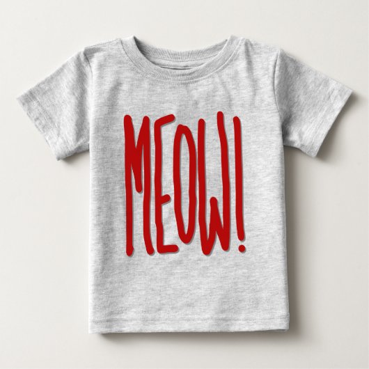 Meow! ベビーTシャツ (正面)