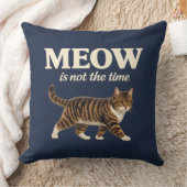 MEOW 猫好きには我慢できない クッション (ブランケット)