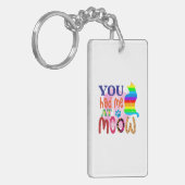 Meow_2で猫アートを食べた キーホルダー (正面左)