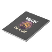 Meow Am Cat Halloween Night Witch Pumpkin_1 ノートパッド (回転)