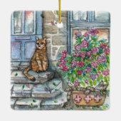 Meow at the Door セラミックオーナメント (裏面)