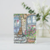 Meow at the Door ポストカード (スタンド正面)