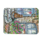 Meow at the Door マグネット (横)