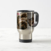 Meow Bengal Cat Travel Mug トラベルマグ (正面右)