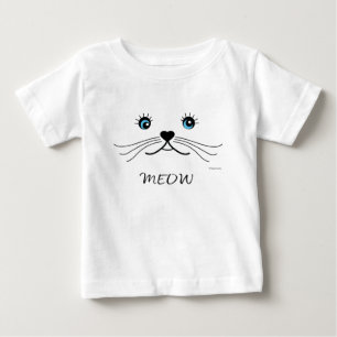 MEOW-CATシャツ ベビーTシャツ