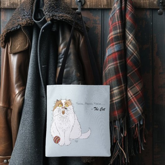 Meow Cat Funny トートバッグ