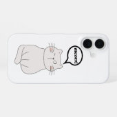 meow cat iPhone 16ケース (裏面横)