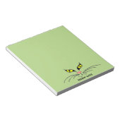 Meow Catsイエローメモ帳 ノートパッド (アングル)