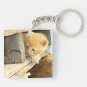 Meow Cats 1角形アクリルキーチェーン キーホルダー (裏面)