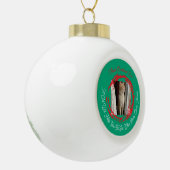 Meow Christmas' Eve , photo,text, replacable セラミックボールオーナメント (左)