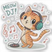 Meow DJシール シール (正面)