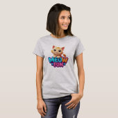 Meow Fun - Sweet Look Cat T-Shirt Tシャツ (正面フル)