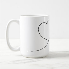 Meow heart and paw, mug for cat owners コーヒーマグカップ