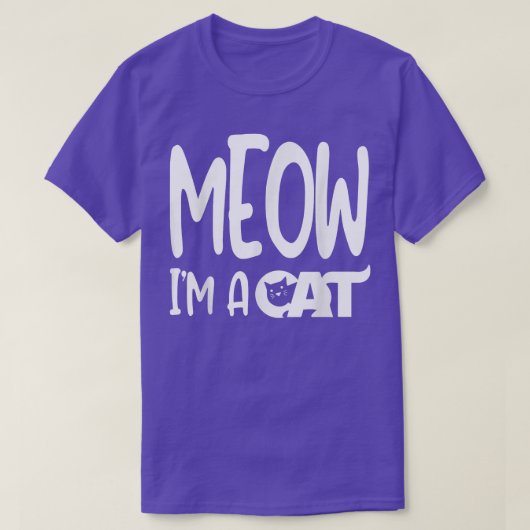 Meow I'm A Cat Halloween Costume T-Shirt Tシャツ (デザイン正面)