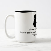 Meow in Translation: Meow-ku Cat Mug ツートーンマグカップ (左)