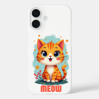 Meow iPhone 16 Case-Mate – 保よくはしゃぐ護 iPhone 16ケース