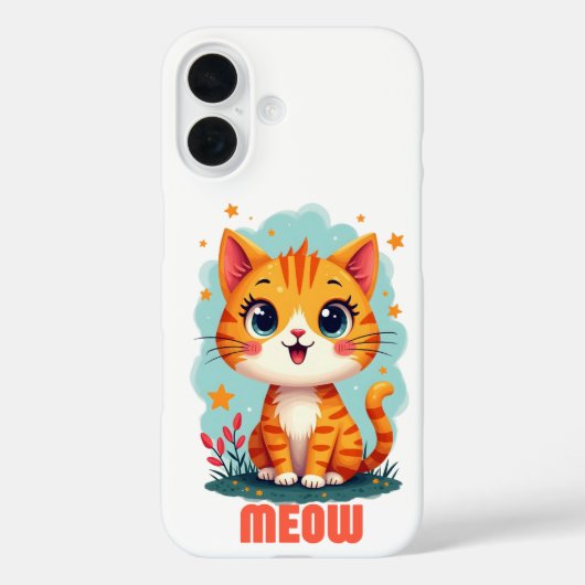 Meow iPhone 16 Case-Mate – 保よくはしゃぐ護 Case-Mate iPhoneケース (裏面)