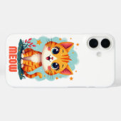 Meow iPhone 16 Plus Case-Mate - 保護 Purrfect iPhoneケース (裏面 (横))