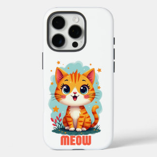 Meow iPhone 16 Proケース – メイト – シック保護