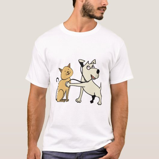 Meow medical Checkup || Cute Animal Humor Tシャツ (正面)