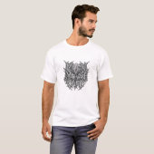 Meow Meow Cafe - デスメタル猫パロディ Tシャツ (正面フル)